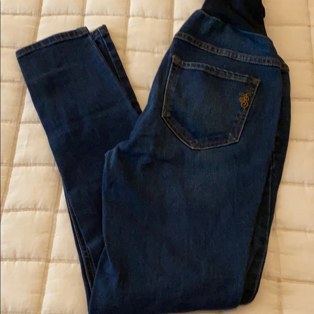 Jessica Simpson Dark wash maternity skinny jeans